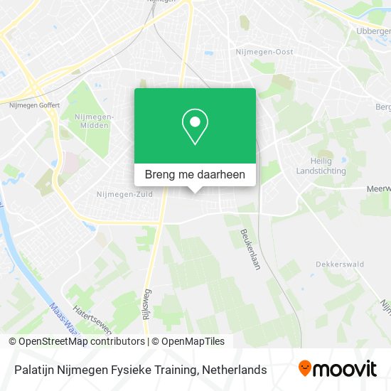 Palatijn Nijmegen Fysieke Training kaart