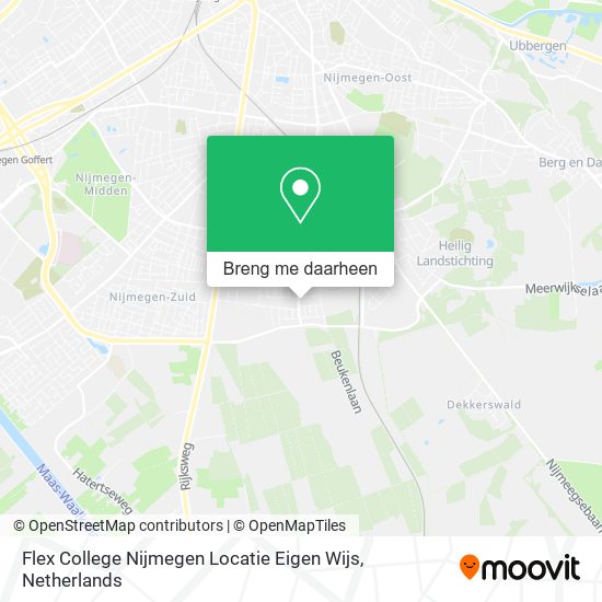 Flex College Nijmegen Locatie Eigen Wijs kaart