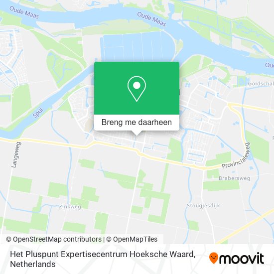Het Pluspunt Expertisecentrum Hoeksche Waard kaart