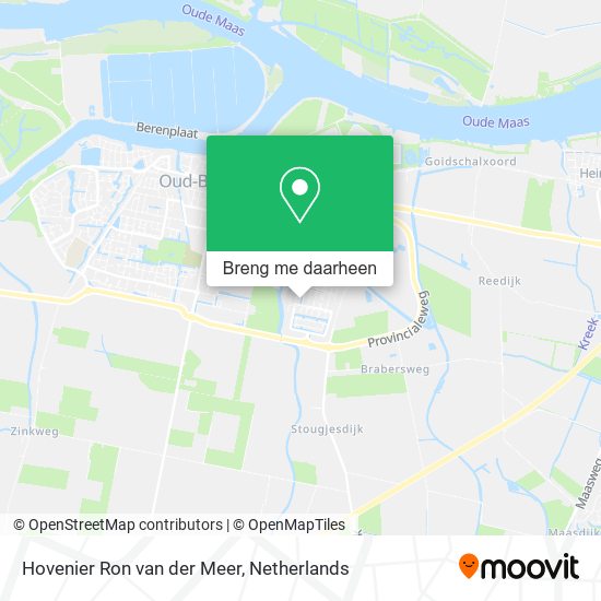 Hovenier Ron van der Meer kaart