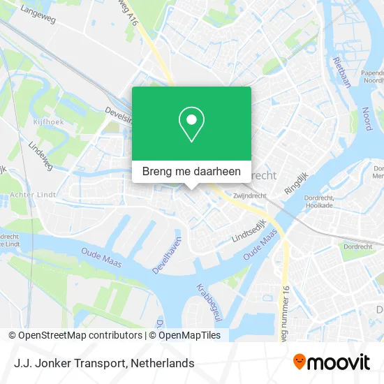 J.J. Jonker Transport kaart