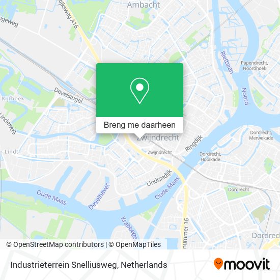 Industrieterrein Snelliusweg kaart