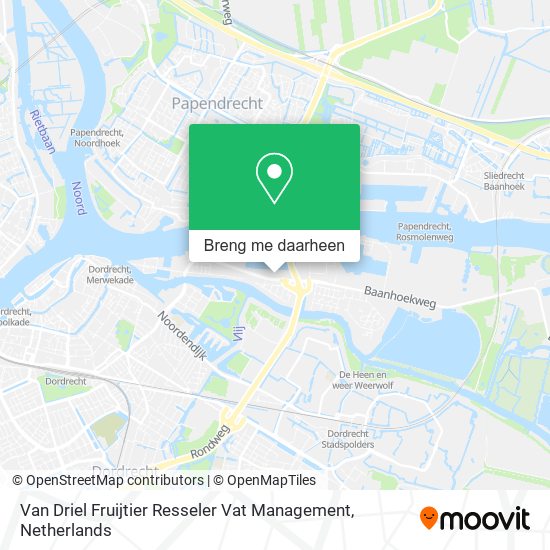 Van Driel Fruijtier Resseler Vat Management kaart