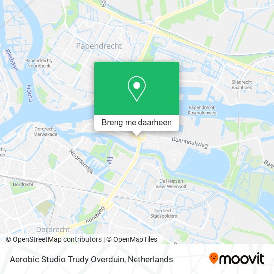 Aerobic Studio Trudy Overduin kaart