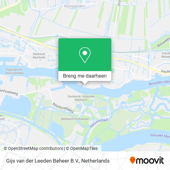 Gijs van der Leeden Beheer B.V. kaart