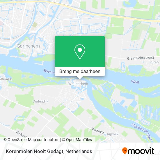 Korenmolen Nooit Gedagt kaart