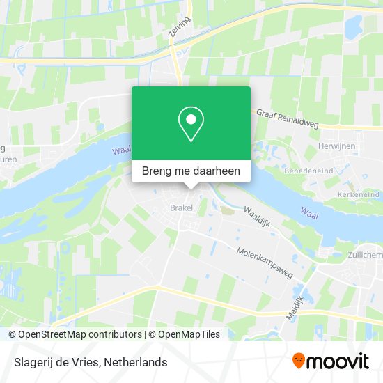 Slagerij de Vries kaart
