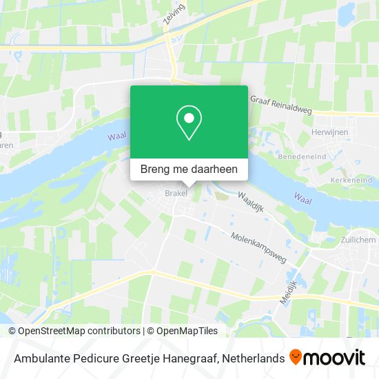 Ambulante Pedicure Greetje Hanegraaf kaart