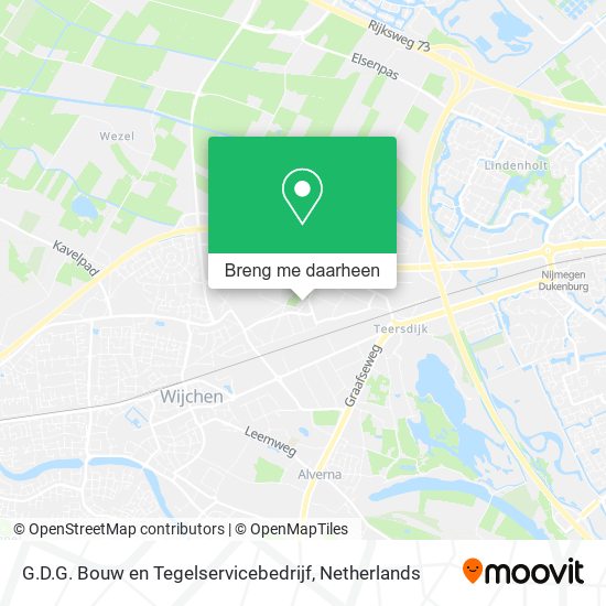 G.D.G. Bouw en Tegelservicebedrijf kaart