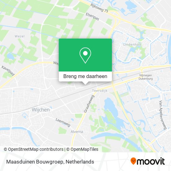 Maasduinen Bouwgroep kaart