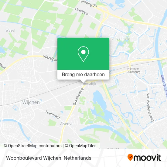 Woonboulevard Wijchen kaart