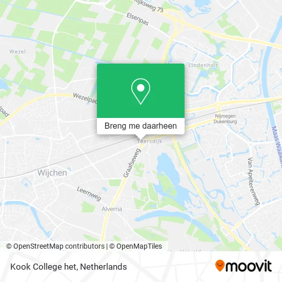 Kook College het kaart