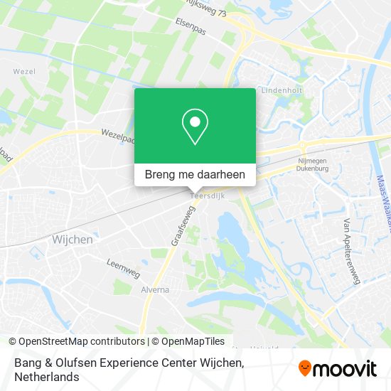 Bang & Olufsen Experience Center Wijchen kaart