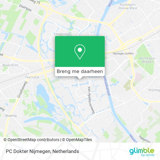 PC Dokter Nijmegen kaart