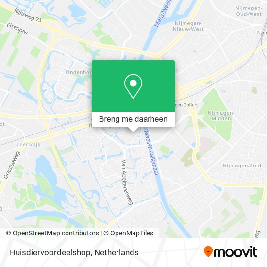 Huisdiervoordeelshop kaart