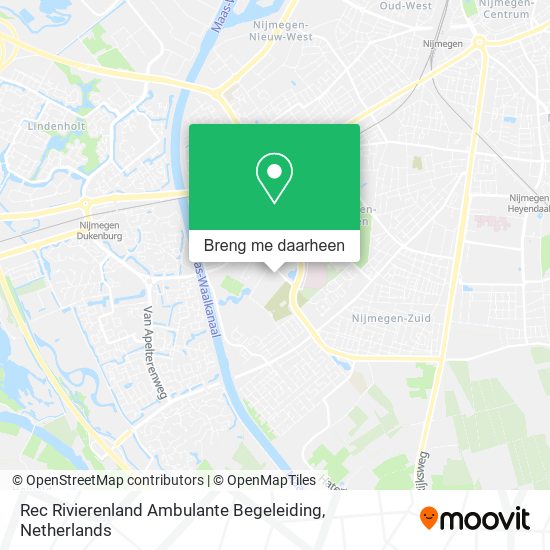 Rec Rivierenland Ambulante Begeleiding kaart