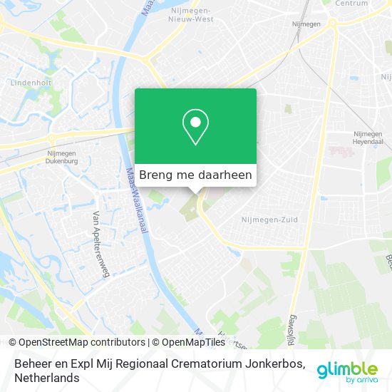 Beheer en Expl Mij Regionaal Crematorium Jonkerbos kaart