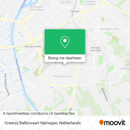 Greetzz Ballonvaart Nijmegen kaart