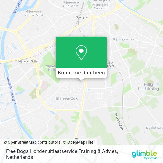 Free Dogs Hondenuitlaatservice Training & Advies kaart