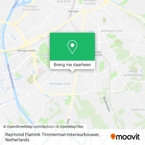 Raymond Flamink Timmerman-Interieurbouwer kaart