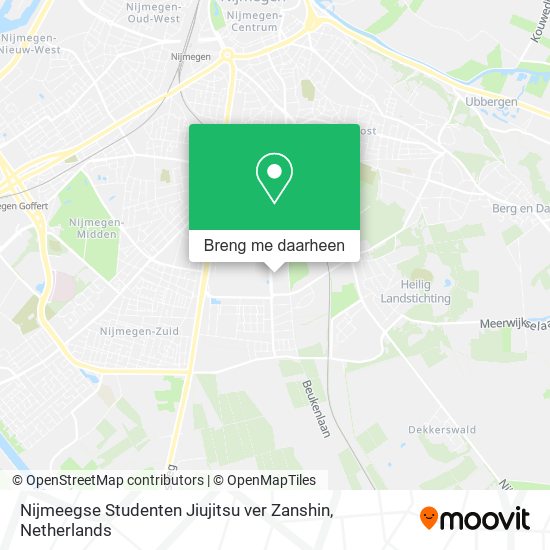 Nijmeegse Studenten Jiujitsu ver Zanshin kaart