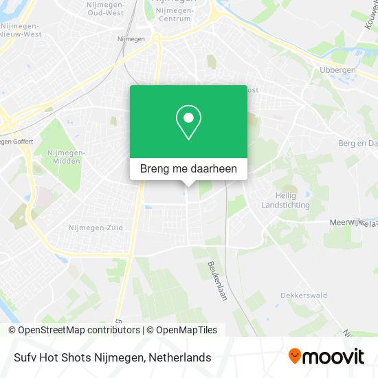 Sufv Hot Shots Nijmegen kaart