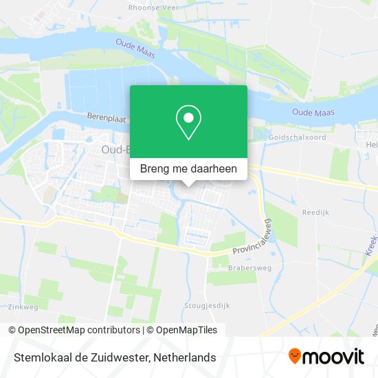 Stemlokaal de Zuidwester kaart