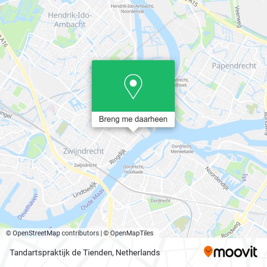 Tandartspraktijk de Tienden kaart
