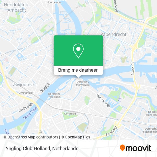 Yngling Club Holland kaart