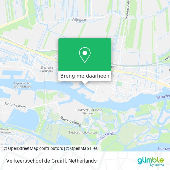 Verkeersschool de Graaff kaart