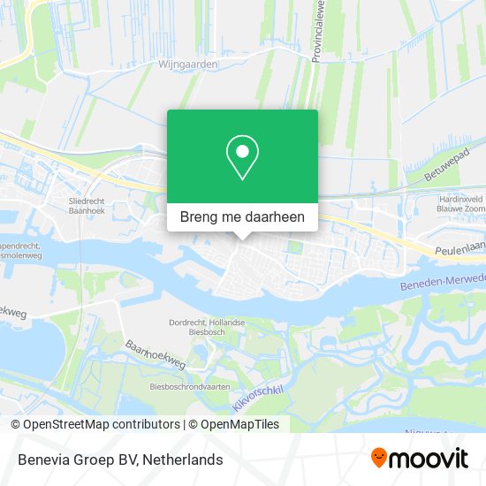 Benevia Groep BV kaart