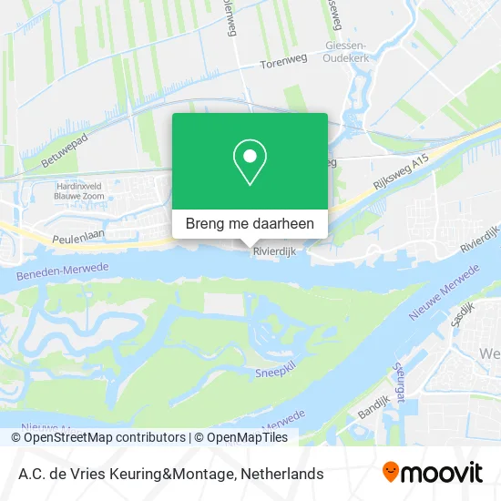 A.C. de Vries Keuring&Montage kaart