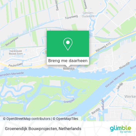 Groenendijk Bouwprojecten kaart