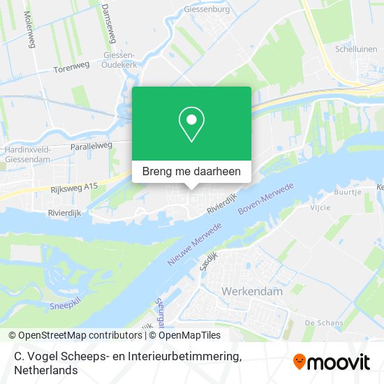 C. Vogel Scheeps- en Interieurbetimmering kaart