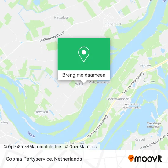 Sophia Partyservice kaart