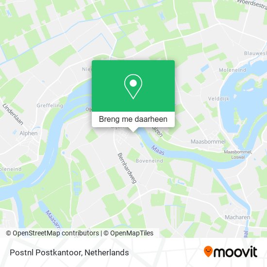 Postnl Postkantoor kaart