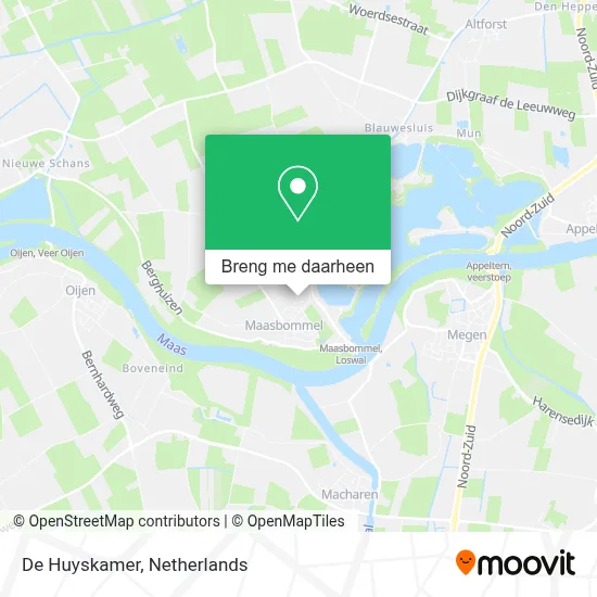 De Huyskamer kaart