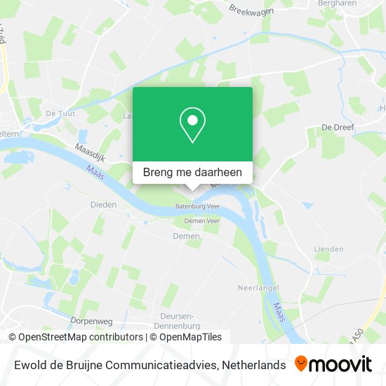 Ewold de Bruijne Communicatieadvies kaart