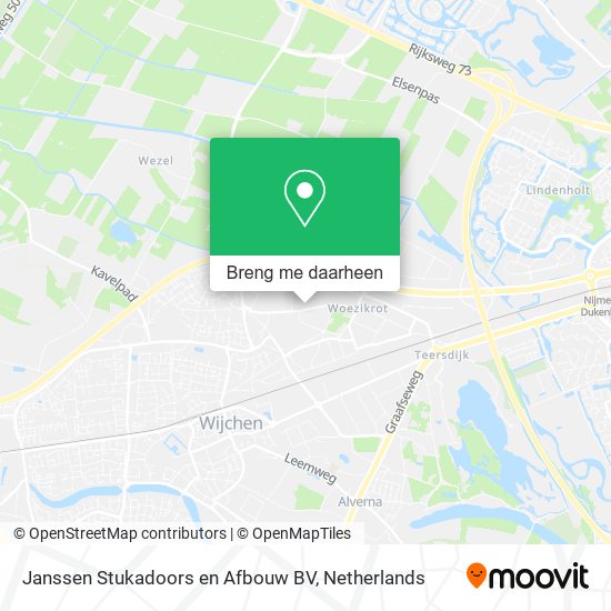 Janssen Stukadoors en Afbouw BV kaart