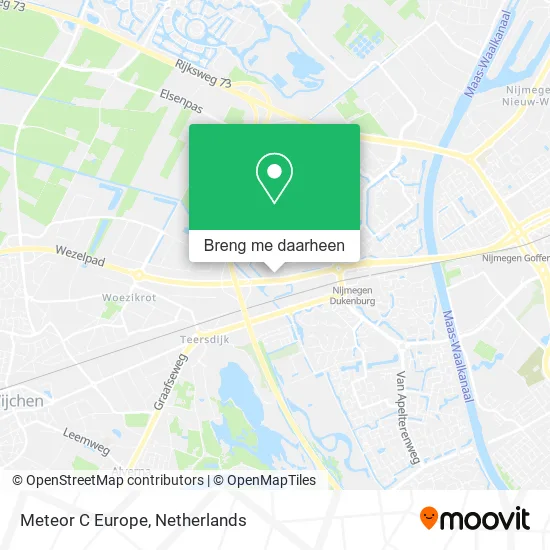 Meteor C Europe kaart