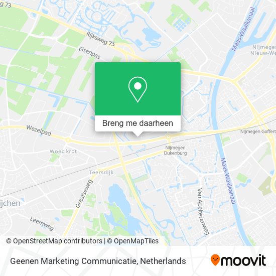 Geenen Marketing Communicatie kaart