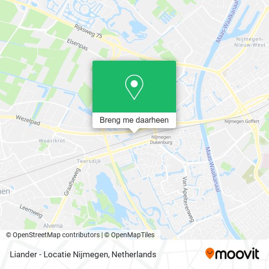 Liander - Locatie Nijmegen kaart