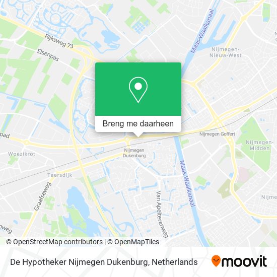 De Hypotheker Nijmegen Dukenburg kaart