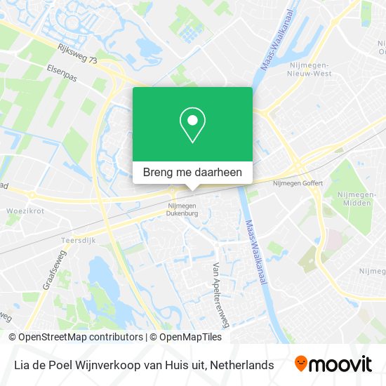 Lia de Poel Wijnverkoop van Huis uit kaart