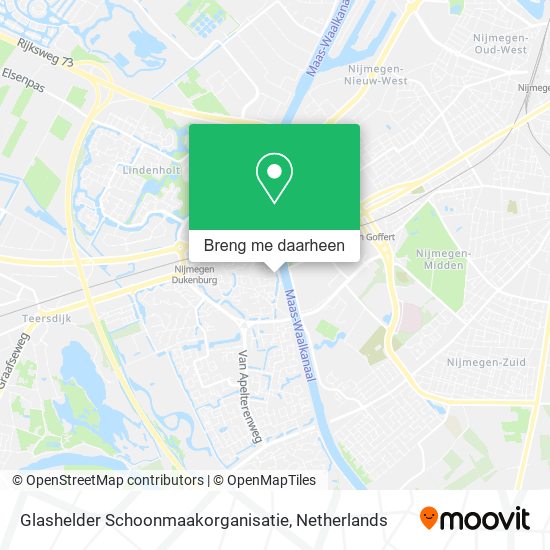 Glashelder Schoonmaakorganisatie kaart