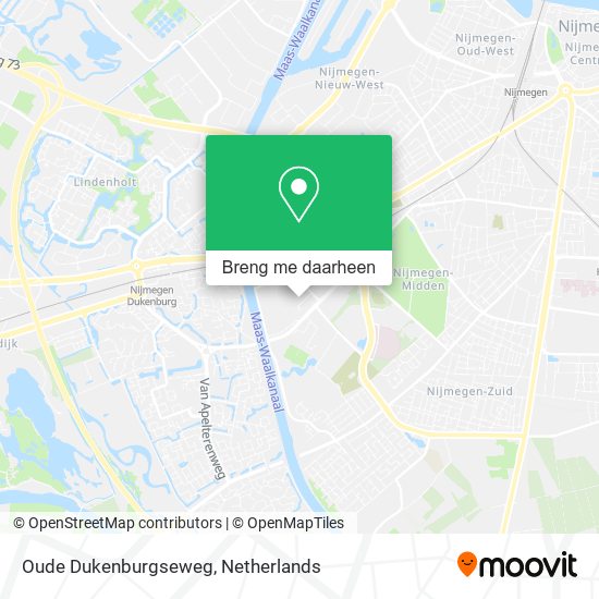 Oude Dukenburgseweg kaart