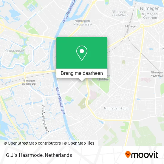 G.J.'s Haarmode kaart