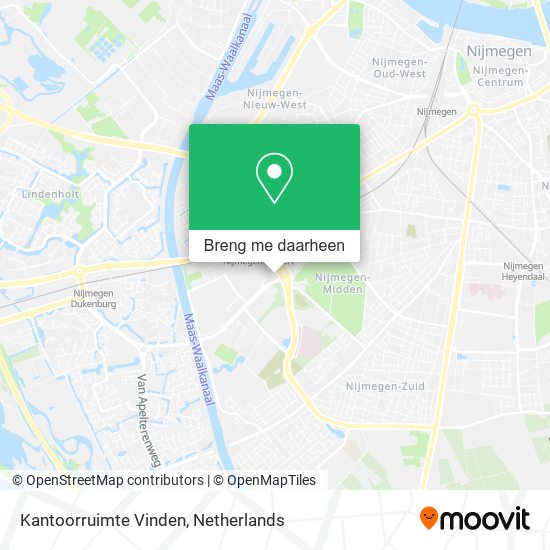 Kantoorruimte Vinden kaart