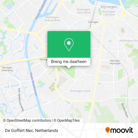 De Goffert Nec kaart