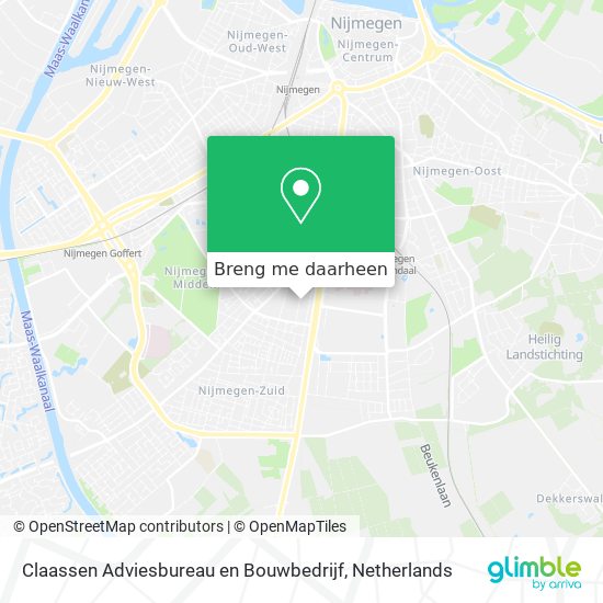 Claassen Adviesbureau en Bouwbedrijf kaart